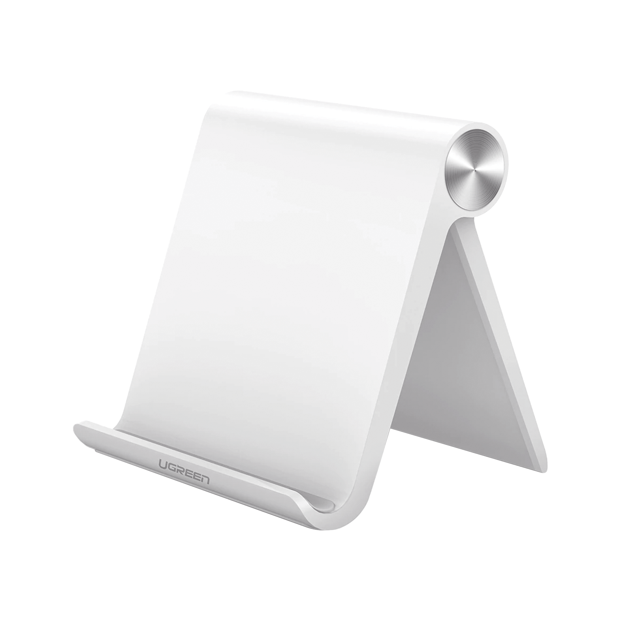 Soporte de Escritorio para Tablet / Ajustable de 0° a 100° / Goma Antiarañazos / Antideslizante / Amplia Compatibilidad con dispositivos de 4'' a 13'' / Plegable / ABS / Color Blanco Soporte de Escritorio para Tablet / Ajustable de 0° a 100° / Goma Antiarañazos / Antideslizante / Amplia Compatibilidad con dispositivos de 4'' a 13'' / Plegable / ABS / Color Blanco